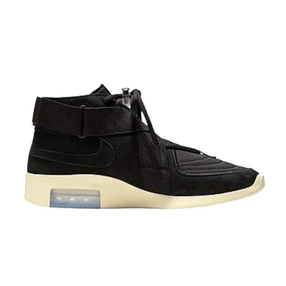 Air Fear of God Raid Outdoor Basketball Shoe Black/Fossil Preowned Good Size 9